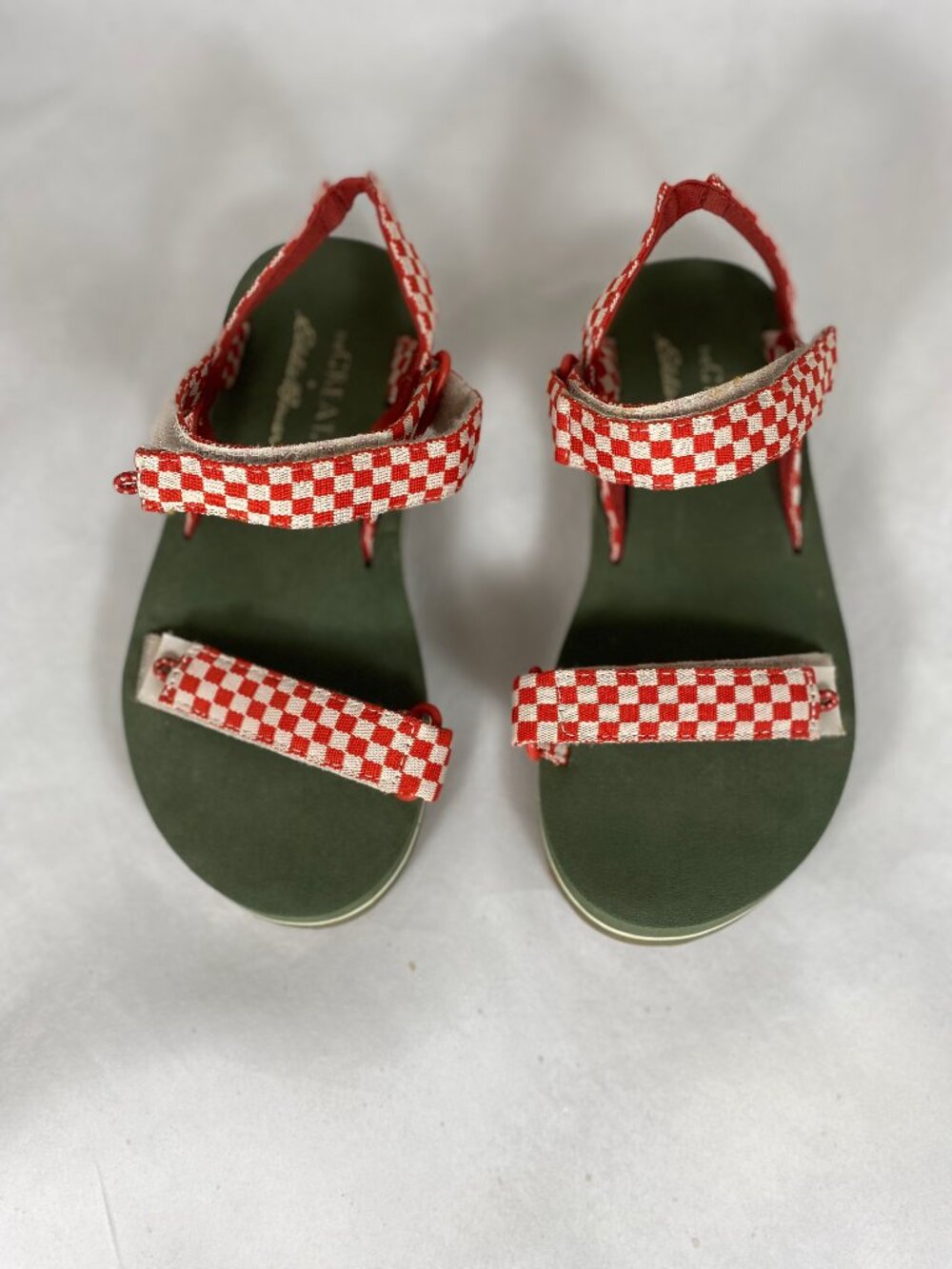 The Great x Eddie Bauer The Daylight Sandal Check Checkered Red Lava 7